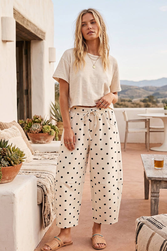Polka Dot Barrel Lounge Pants