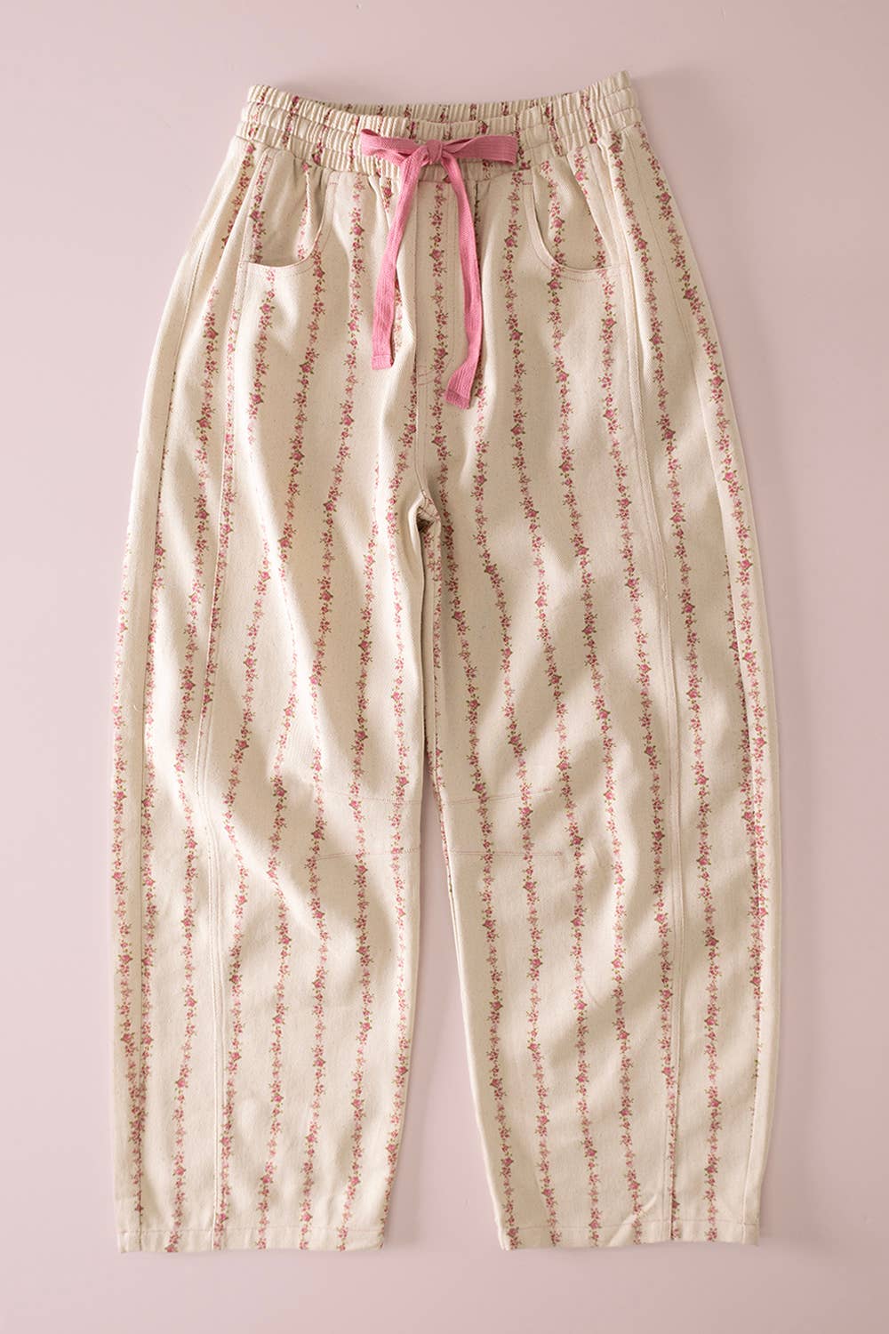 Peony Drift Barrel Pant