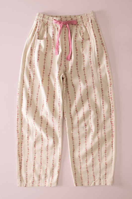 Peony Drift Barrel Pant