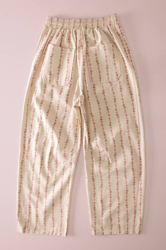 Peony Drift Barrel Pant