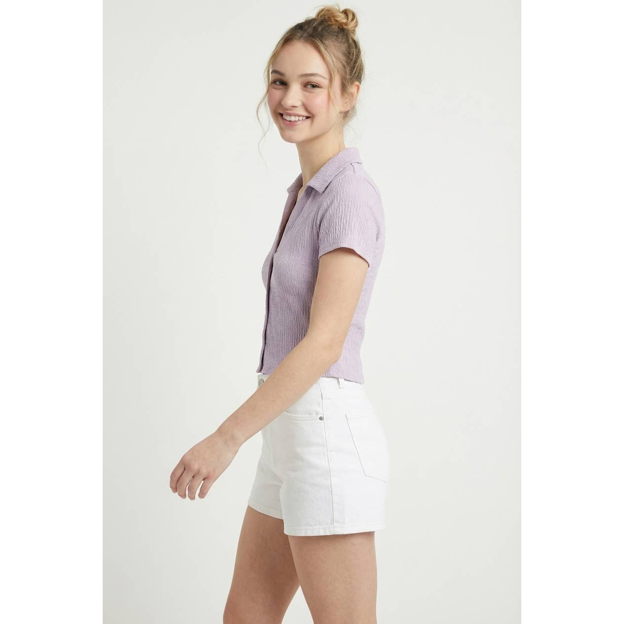 Button Up Top: Lavender