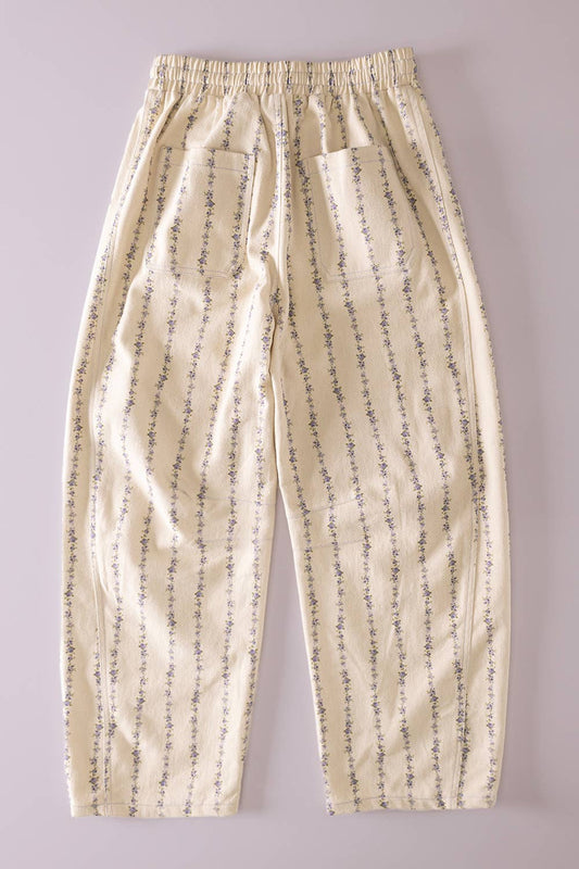Lavender Drift Barrel Pants