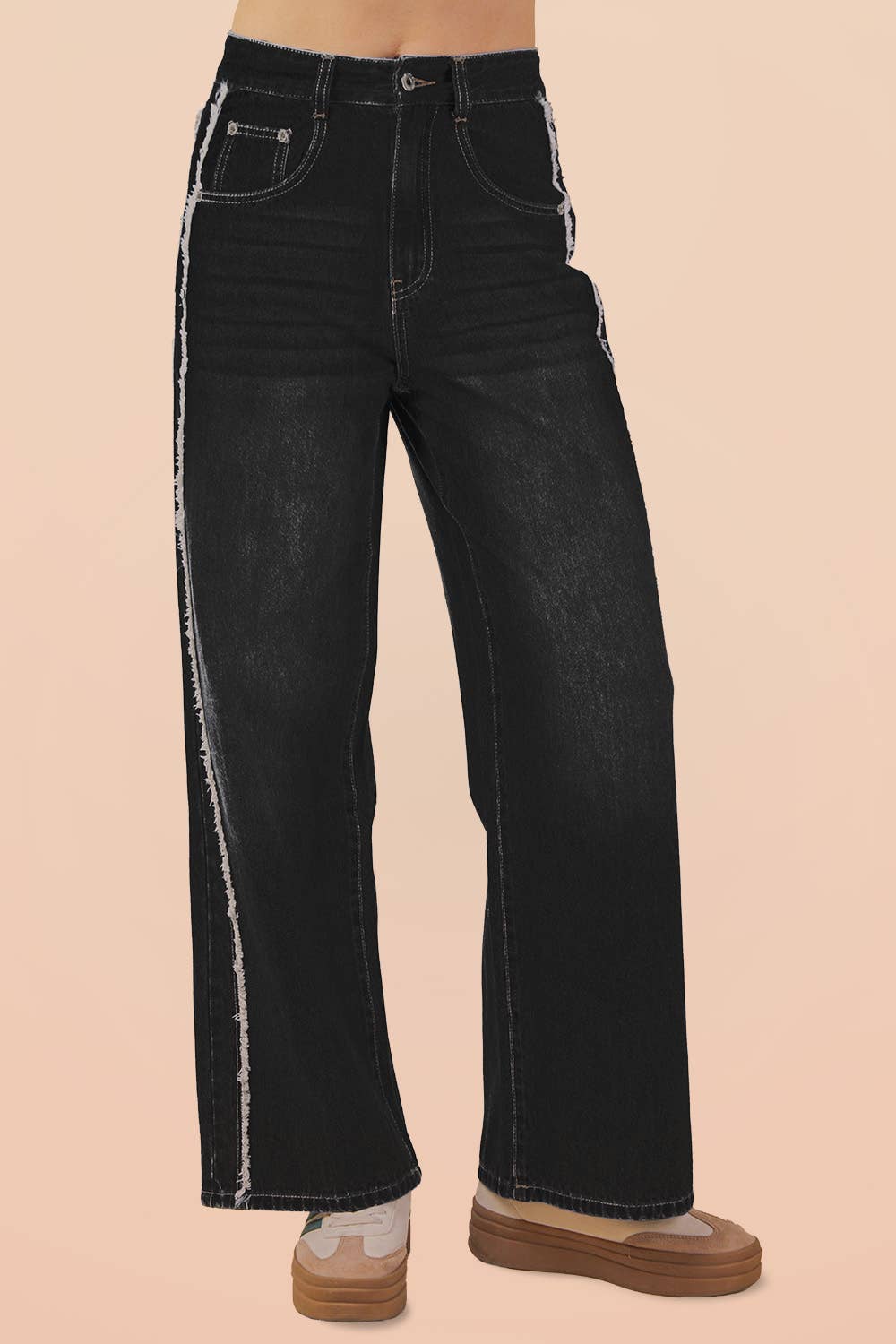 Shadow Stripe Wide Leg Pant