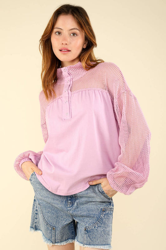 Lilac Breeze Oversized Top