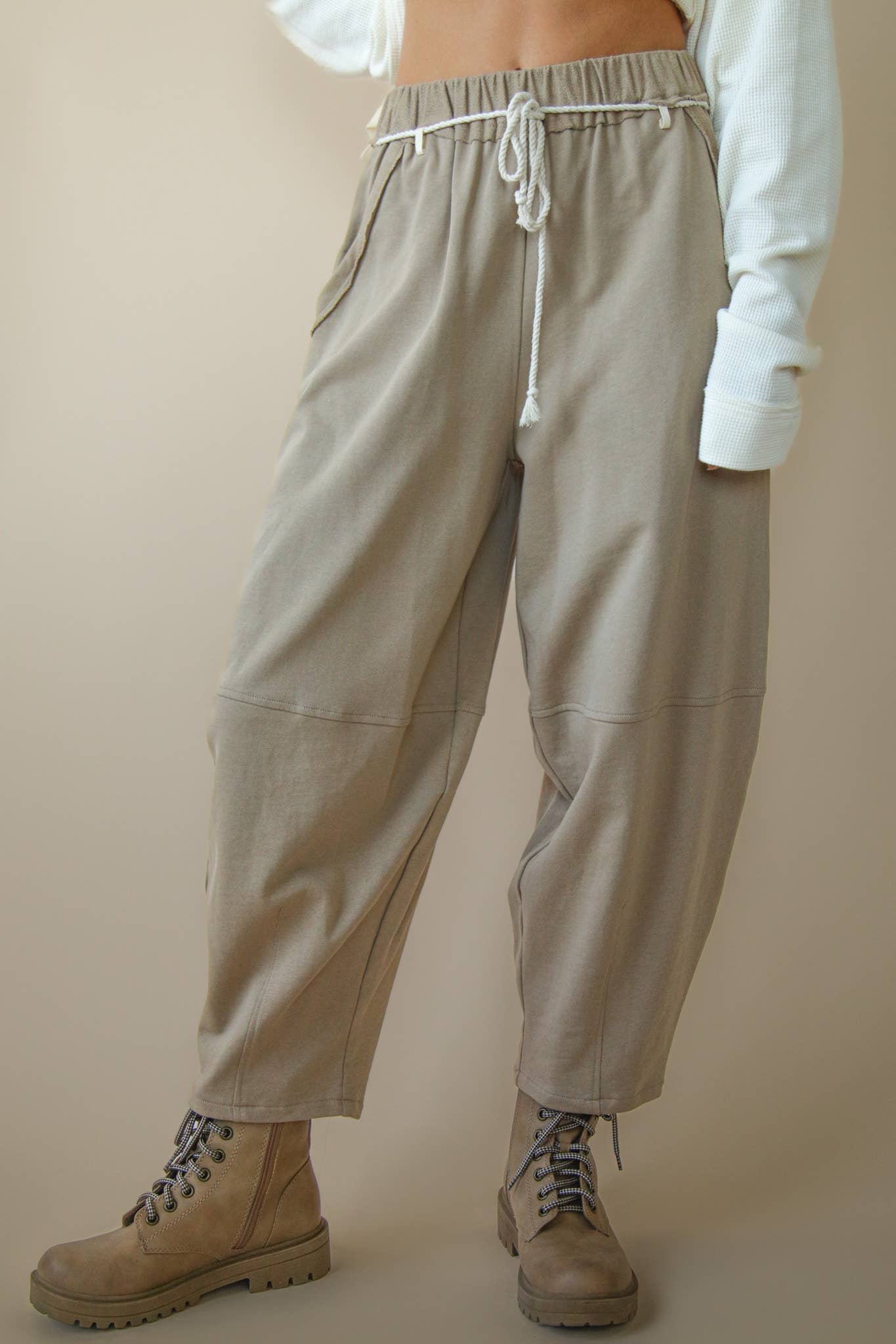 Desert Dune Drawstring Barrel Pants