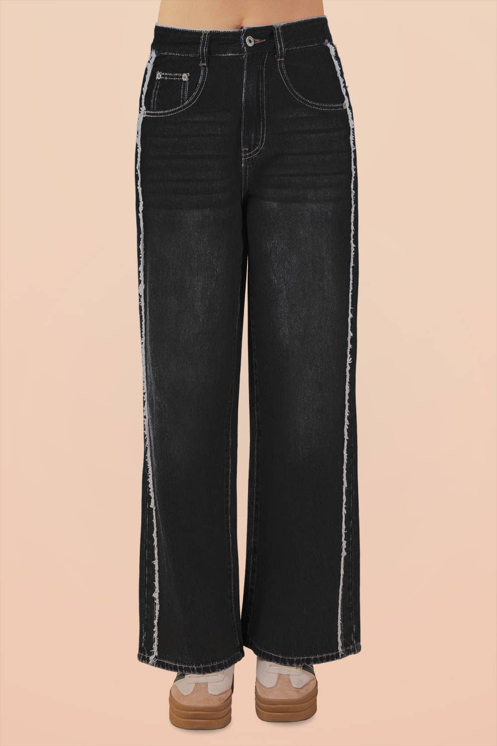 Shadow Stripe Wide Leg Pant