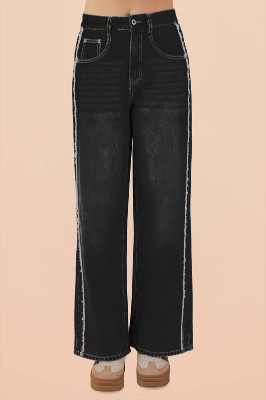 Shadow Stripe Wide Leg Pant