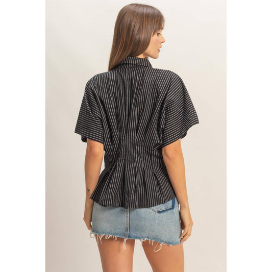 Midnight Muse Button Top