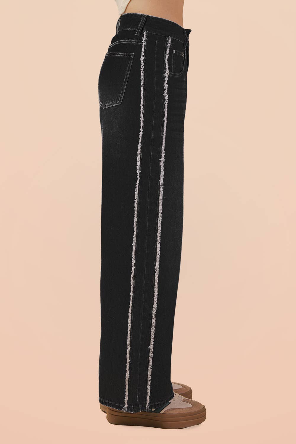 Shadow Stripe Wide Leg Pant
