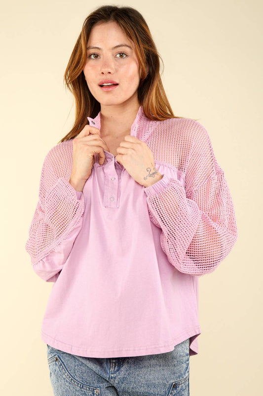 Lilac Breeze Oversized Top